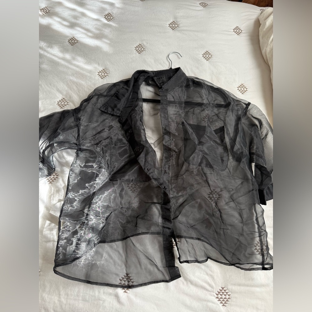Sheer shirt L